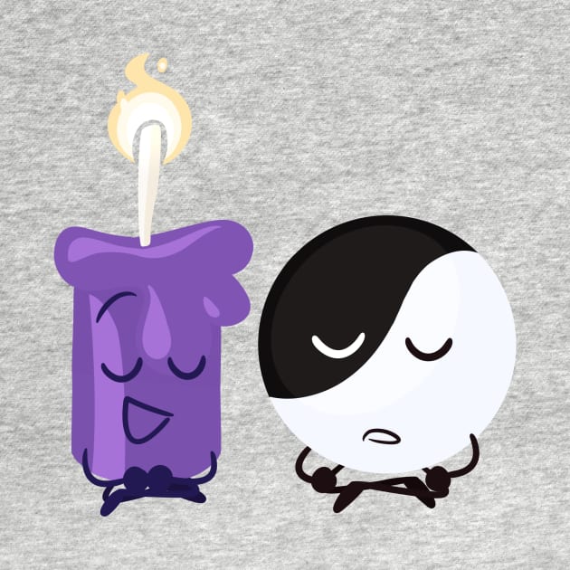 Candle and Yin-Yang (Inanimate Insanity) by PuppyRelp